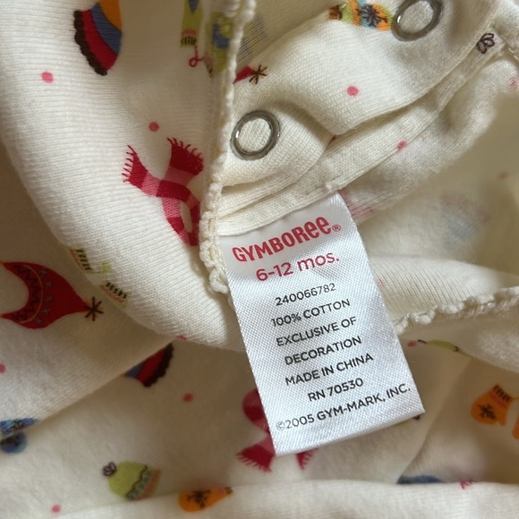 Gymboree Girls Sugar & Spice Christmas Fleece and Matching bodysuit. 6-12 mos. - Picture 8 of 8